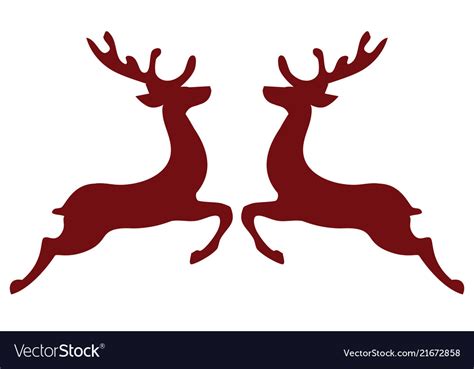 Christmas reindeer Royalty Free Vector Image - VectorStock