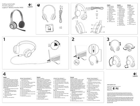 Logitech Wireless Headset H600 Getting Started Manual Pdf Download