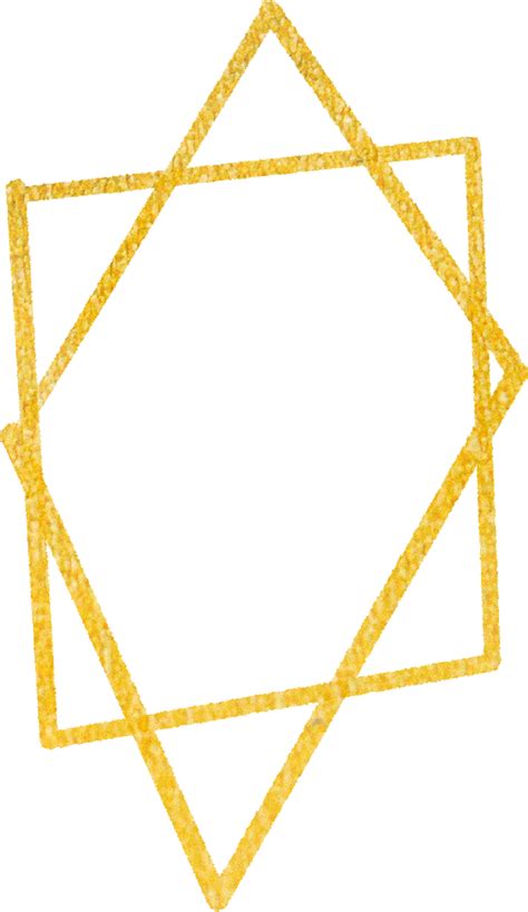 Gold Geometric Shape Frame 10870153 Png