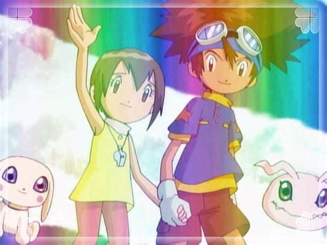 Tai And Kari Saying Goodbye To Their Parents Digimon Tamers Digimon