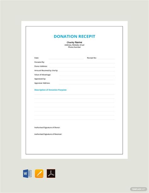 Donation Receipt Forms