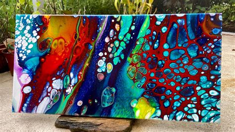 Unbelievable Acrylic Pour Painting With Cells Youtube