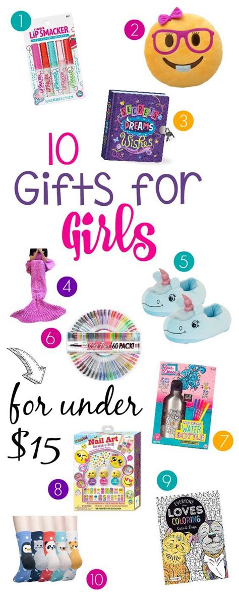 As a team of product journalists and reviewers, we've put together a list of the best affordable gifts we know of, based on gifts we've received, gifts we've given, and others we've found along the way. 10 Gifts for Girls for Under $15 (With images) | Birthday ...
