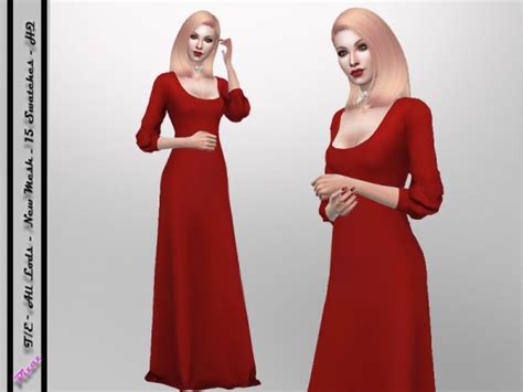 The Sims Resource Full Gown By Pizazz • Sims 4 Downloads