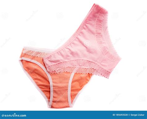 Set Of Panties Isolated On A White Background Panties For The Girl Kit Of Women`s Panties