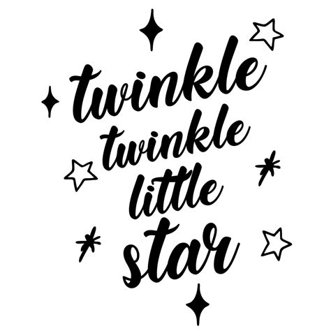 Muursticker Twinkle Twinkle Little Star Wall Art Nl