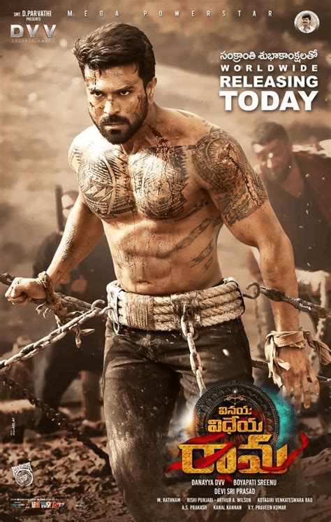 Ram Charans Vinaya Vidheya Rama Movie Releasing Today Poster Social