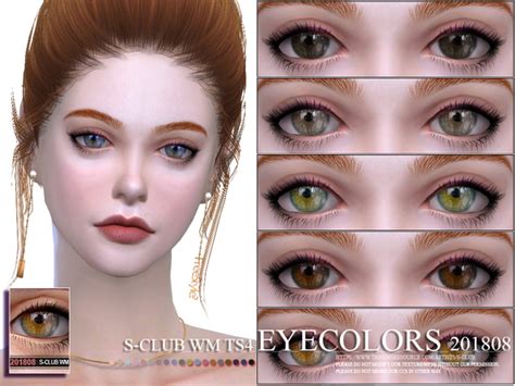 Eyecolors 201808 By S Club Wm At Tsr Sims 4 Updates