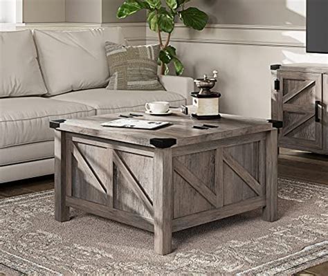 Magnussen Stratton Rustic Lift Top Storage Coffee Table
