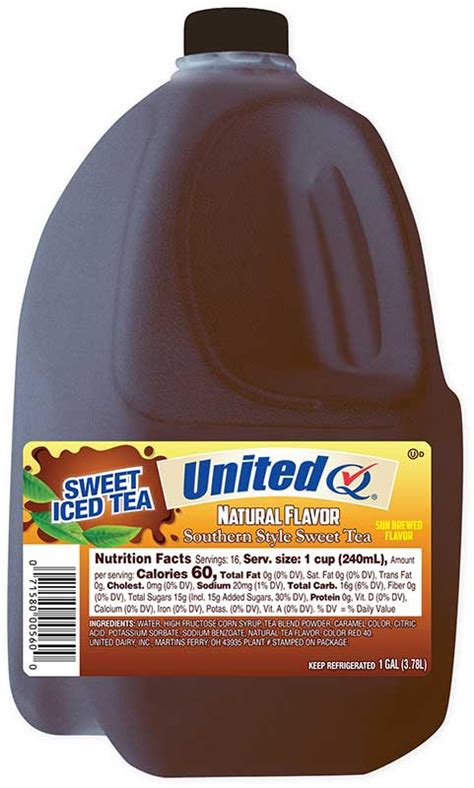 Sweet Iced Tea United Dairy