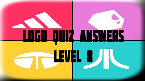 Logo Quiz Answers Level 8 Youtube