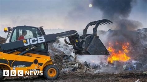 Rugeley Rubbish Fire To Be Put Out After Months Bbc News