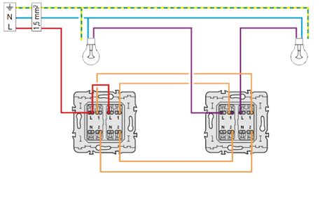 schémas électricité maison: schéma électrique double va et vient