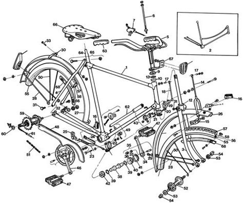 Exploded Assembly Drawing Bicycle Piezas De Bicicletas Bicicletas