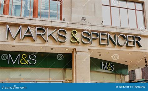 Marks And Spencer Retail Store Front Signage Editorial Stock Image