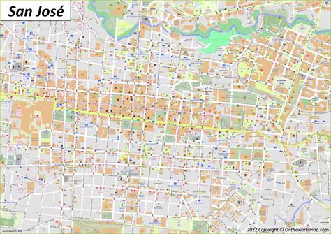 San Jose Costa Rica Road Map