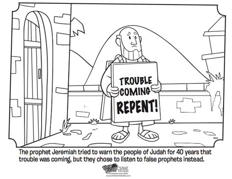 Christianity Bible Prophet Jeremiah Coloring Pages