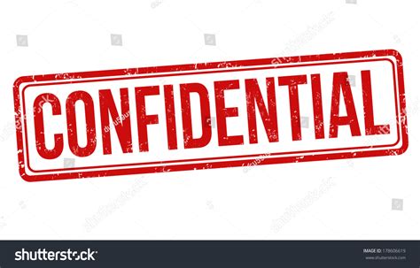 Confidential Grunge Rubber Stamp On White Stock Vector Royalty Free