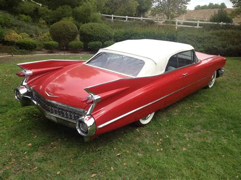 1959 Cadillac Series 62 Convertible Red Ac Spectacular Classic