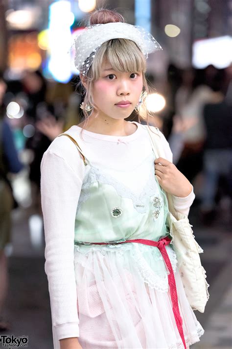18 Year Old Hikari On The Street In Harajuku Wearing A Pastel Cult
