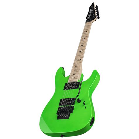 Disc Dean Custom Zone Ii Floyd Electric Guitar Nuclear Green At Gear4music