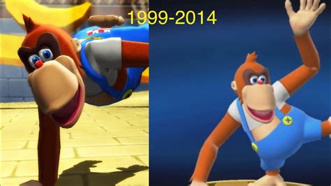 Evolution Of Lanky Kong 1999 2014 Donkey Kong 64 Super Smash Bros Wii