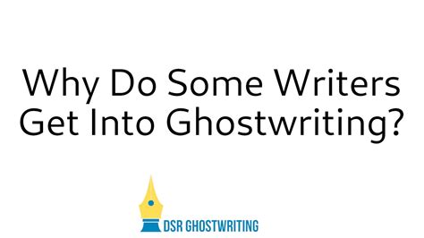 Why Do Some Writers Get Into Ghostwriting YouTube