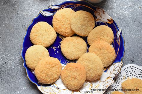 Eggless Coconut Cookieseggless Coconut Cookies Recipe Pepper
