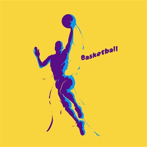 Basketball Player Splash Vector Premium Download