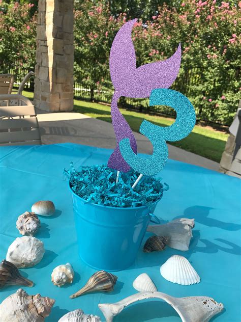 Mermaid Tail Centerpiece Mermaid Party Decor Mermaid 6f9 Mermaid Theme