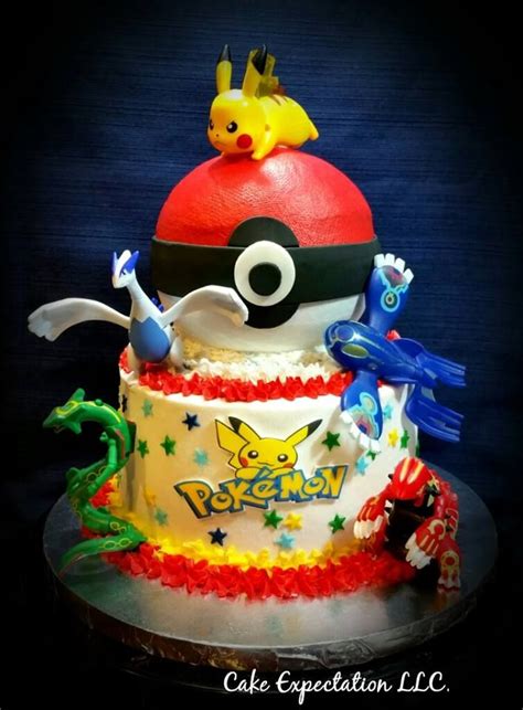 Pokemon With Poke Ball Cake Pokemon Birthday Cake Pokemon Party