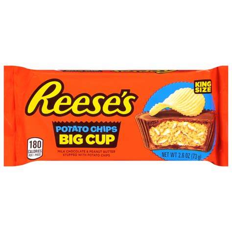Save On Reeses Big Cup Potato Chips Milk Chocolate And Peanut Butter