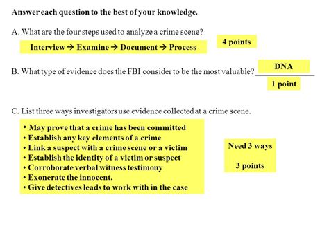Crime Scene Basics Worksheet 2 Answers Promotiontablecovers