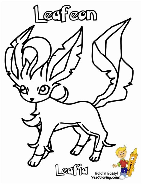 Leafeon Coloring Page