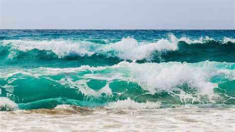 Urlaub Fernen Ländern An Den Schönsten Stränden Ocean Waves Painting