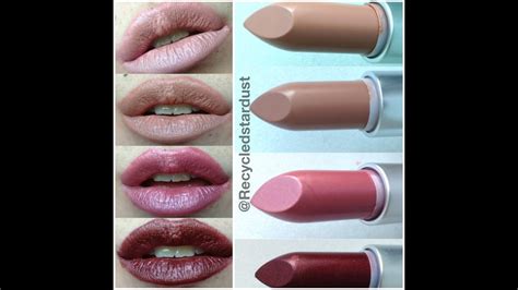 MAC Magnetic Nude Lipsticks Casual Contact Sensual Sparks Morning