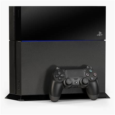 3D model game-ready Sony PlayStation 4 with Stand