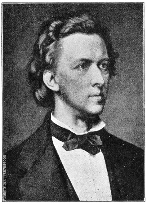 Portrait Of Frederic Chopin Young Years A Polish Composer And