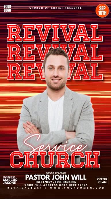 Revival Church Service Template Postermywall
