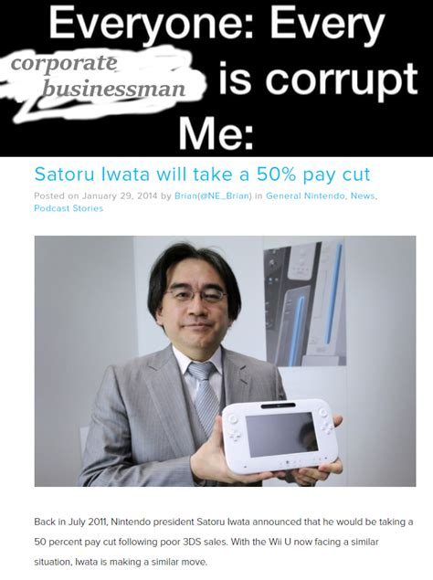 Iwata Always Lives On In The Hearts Of Many Satoru Iwata Know Your Meme