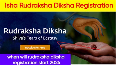 Isha Rudraksha Diksha Registration 2024