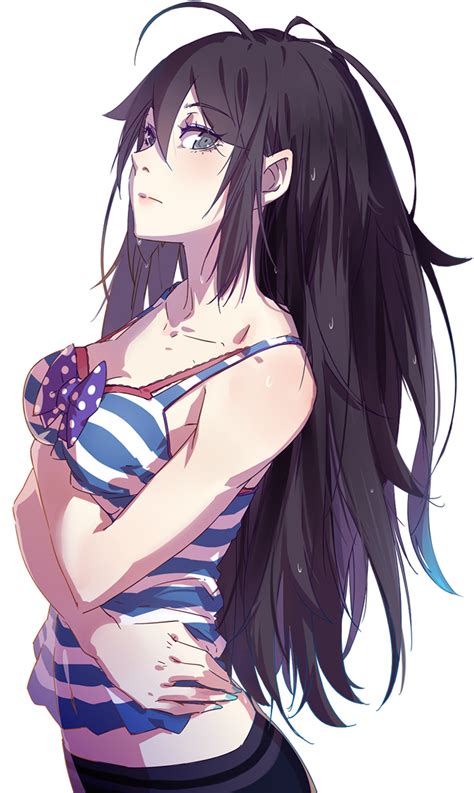 Download Anime Picture With Original Cici Long Hair Single Tall Gun Girl School Dayz Raiden