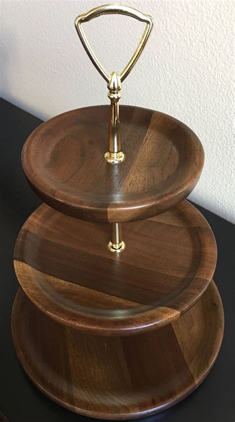 Each tier is designed in the shape of a beautiful lily pad. 3 Tier Wood Serving Tray 3 tier Wood Dessert Stand 3 Tier ...