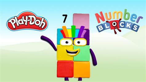 Numberblocks Number Seven Play Doh How To Make Numberblocks Out Of