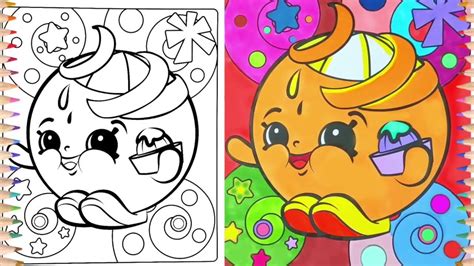 Colorindo Jogos De Pintar Shopkins Desenhos Animados Video Infantil