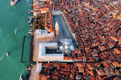 Overhead Of St Marks Square Venice Italy Photograph By Matteo