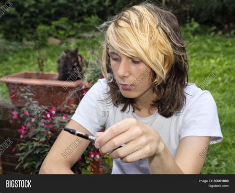 Teenage Boy Smoking Image And Photo Free Trial Bigstock