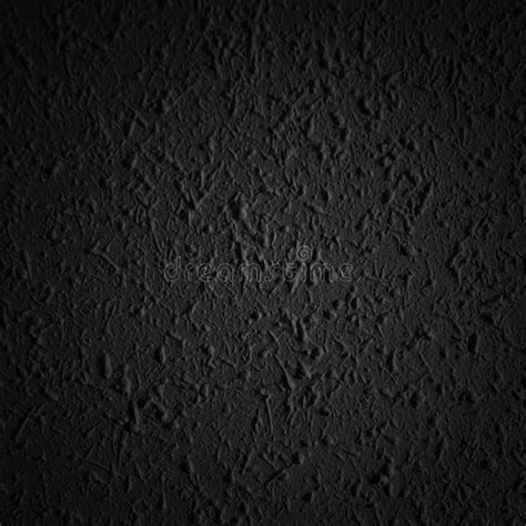 Black Asphalt Surface Closeup Of Dark Grunge Texture With Grain Stock