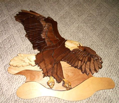 Intarsia Soaring Eagle By Woodenartbytom On Etsy Via Etsy Les