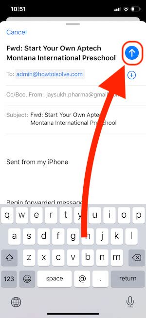 How To Forward An Email Message From Iphone Mail App Ipad Ios 166